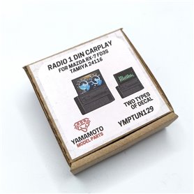Yamamoto YMPTUN129 Radio 1 Din Carplay for Mazda RX-7 FD3S Tamiya