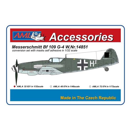 AML A72077 Messerschmitt Bf 109 G-4 W.Nr14851: Konwersja (1:72)