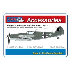 AML A72077 Messerschmitt Bf 109 G-4 W.Nr14851: Konwersja (1:72)