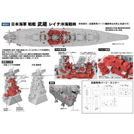 Pit Road W201 IJN Battleship Musashi (Battle of Leyte Gulf)