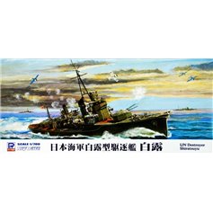 Pit Road 1:700 IJN Shiratsuyu 1942 W/HULL PARTS - JAPANESE DESTROYER 