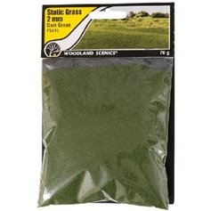 Woodland Scenics Trawa statyczna DARK GREEN STATIC GRASS - 2mm