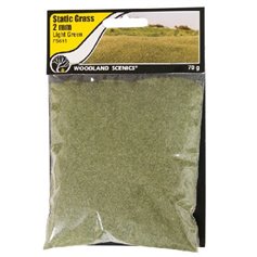 Woodland Scenics Trawa statyczna LIGHT GREEN STATIC GRASS - 2mm