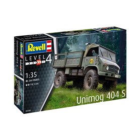 Revell 1:35 Unimog 404 S - MODEL SET - z farbami