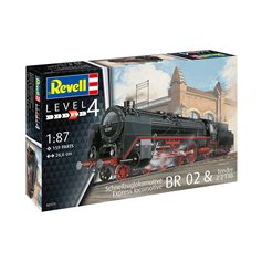 Revell 1:87 BR02 - EXPRESS LOCOMOTIVE - MODEL SET - z farbami