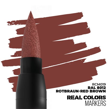 AK REAL COLORS MARKER RAL 8012 Rotbraun-Red Brown