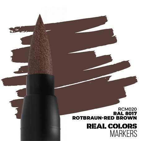 AK Interactive REAL COLORS MARKERS RCM-020 RAL 8017 Rotbraun-Red Brown