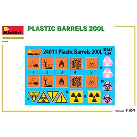Mini Art 24011 Plastic Barrels 200 L
