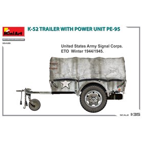 Mini Art 35426 K-52 Trailer w/ Power Unit PE-95