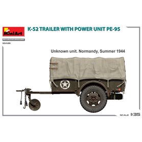 Mini Art 35426 K-52 Trailer w/ Power Unit PE-95