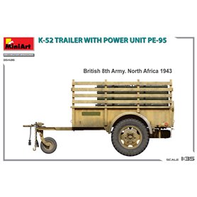 Mini Art 35426 K-52 Trailer w/ Power Unit PE-95