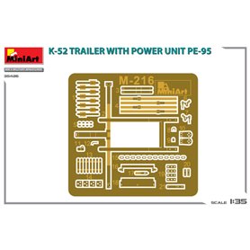 Mini Art 35426 K-52 Trailer w/ Power Unit PE-95