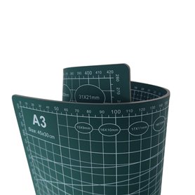 Mata do cięcia A3 45x30cm dwustronna zielona