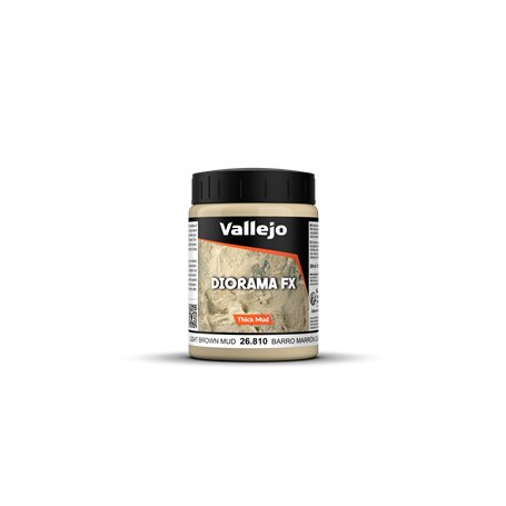 Vallejo Thick Mud - Light Brown Mud 200