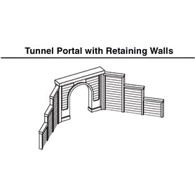 Woodland WC1252  HO Concrete Single Portal