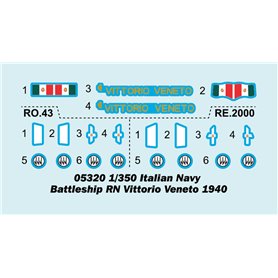 Trumpeter 1:350 RN Vittorio Veneto 1940 - ITALIAN NAVY BATTLESHIP