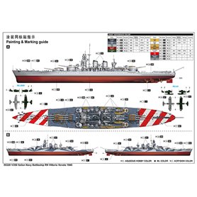 Trumpeter 1:350 RN Vittorio Veneto 1940 - ITALIAN NAVY BATTLESHIP