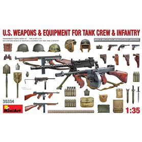 Mini Art 1:35 US WEAPONS AND EQIPMENT FOR TANK CREW AND INFANTRY