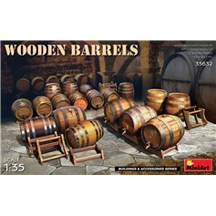 Mini Art 1:35 WOODEN BARRELS 