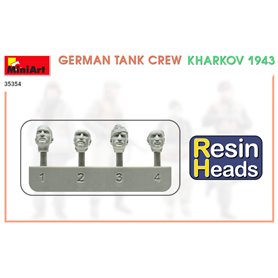 Mini Art 1:35 GERMAN TANK CREW - KHARKOV 1943 - RESIN HEADS