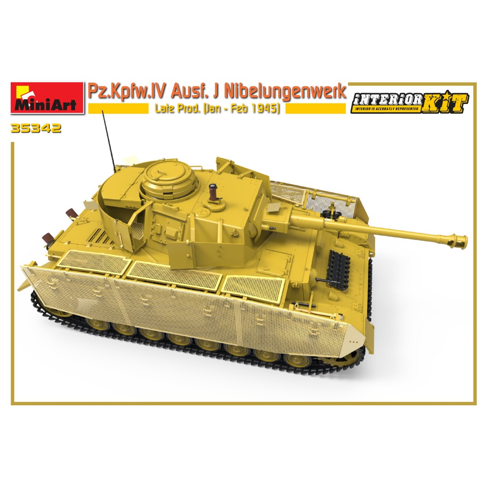 thumbnail image 2 of Border BT-008 1/35 German Pz.Kpfw.IV Ausf.J Late Production – Plastic Model Kit, Military Tank, 2019 2 of 2