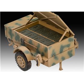 Revell 1:72 sWS W/FLAK 43 AND Sd.Ah.58 AMMO TRAILER - MODEL SET - z farbami
