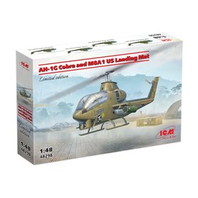 ICM 1:48 AH-1G Cobra + M8A1 US LANDING MAT