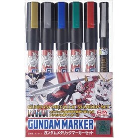 Mr.Hobby GMS-121 Gundam Marker Metallic Marker Set