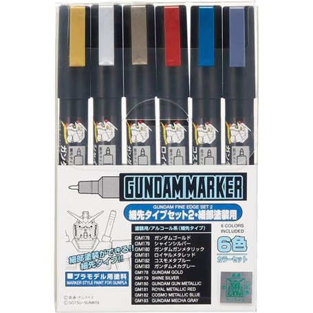 Mr.Hobby GMS-126 Gundam Marker Fine Edge Set 2