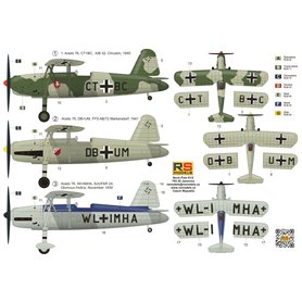 RS Models 1:72 Arado Ar-76 - WWII GERMAN TRAINER