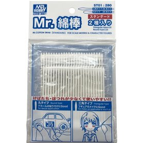 Mr.Hobby ST-01 Cotton Swab (2 Type Set)