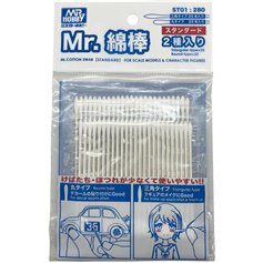 Mr.Hobby ST-01 Patyczki COTTON SWAB - 2 TYPE SET - 25szt.