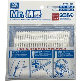 Mr.Hobby ST-02 Cotton Swab Big Size (2 Type Set)