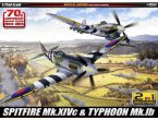 Academy 1:72 Supermarine Spitfire Mk.XIVc and Hawker Typhoon Mk.Ib