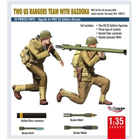 Mirage 350002 Two US Rangers Team with Bazooka