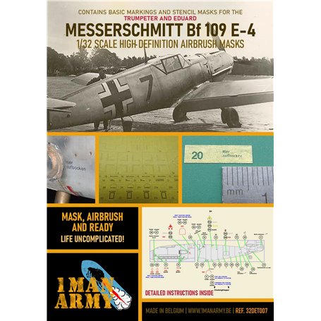 1 Man Army 24DET007 Messerschmitt Bf 109 G-6 "Late" for Trumpeter