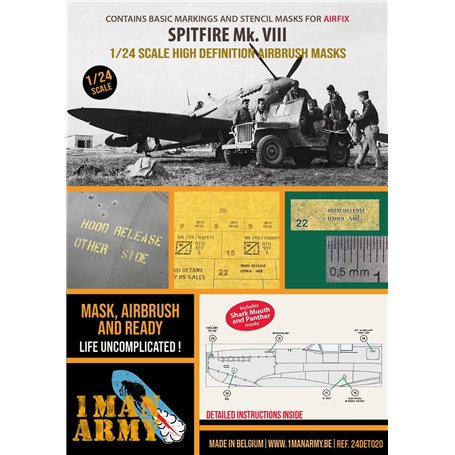 1 Man Army 24DET020 Spitfire Mk. VIII (Airfix)