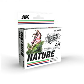 AK Interactive Zestaw tuszy THE INKS - NATURE - 3x30ml