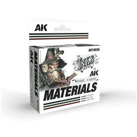 AK Interactive Zestaw tuszy THE INKS - MATERIALS - 3x30ml