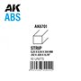 ABS Strips 0.25 x 0.50 x 350mm - ABS STR