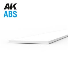 AK Interactive Profil płaski ABS STRIPS - 0.25mm x 5.00mm x 350mm - 10szt.