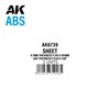 ABS 0.7mm thickness x 245 x 195mm - ABS