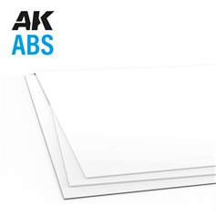 AK Interactive Arkusze ABS - 1mm x 245mm x 195mm - ABS SH