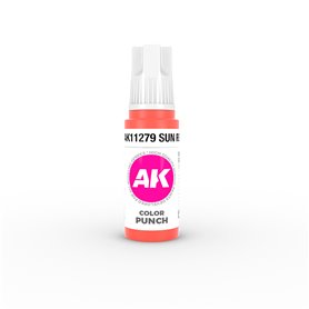 AK Interactive 3RD GENERATION ACRYLICS - SUN RED - 17ml