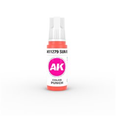 AK Interactive 3RD GENERATION ACRYLICS - SUN RED - 17ml