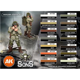 AK Interactive Zestaw farb z figurką US AIRBORNE DIVISION D-DAY