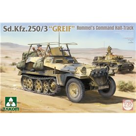 Takom 2194W Sd.Kfz. 250 BOX 250/1 + 250/3 "GREIF" + 1/16 Erwin Rommel