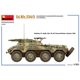 Mini Art 1:35 Sd.Kfz.234/3 Schwerer Panzerspahwagen Stummell