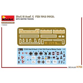 Mini Art 1:72 Sturmgeschutz StuG.III Ausf.G - FEBRUARY 1943 PRODUCTION W/WINTER TRACKS