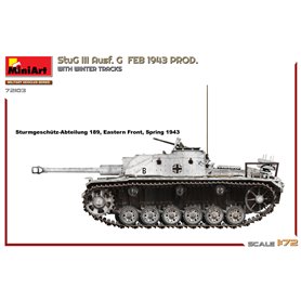 Mini Art 1:72 Sturmgeschutz StuG.III Ausf.G - FEBRUARY 1943 PRODUCTION W/WINTER TRACKS